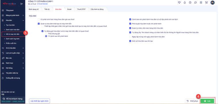 Hướng Dẫn Gửi Dữ Liệu Hóa Đơn Điện Tử Từ Máy Tính Tiền Đến Cơ Quan Thuế