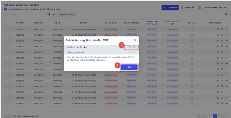 Hướng Dẫn Gửi Dữ Liệu Hóa Đơn Điện Tử Từ Máy Tính Tiền Đến Cơ Quan Thuế